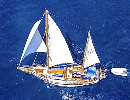 16m classic 2-mast sailing yacht